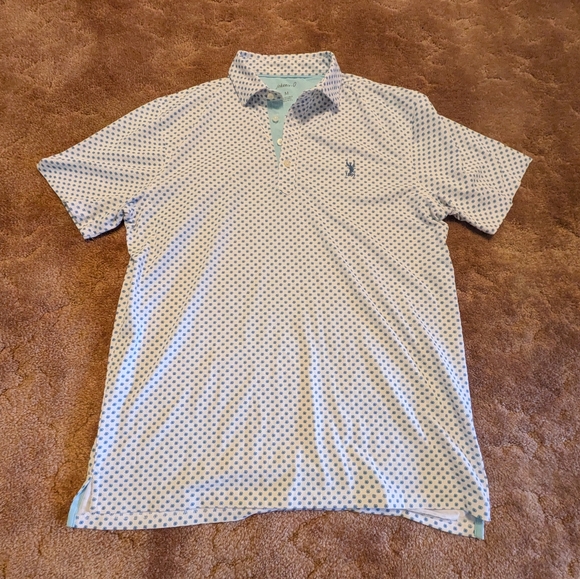 johnnie-O Other - Johnnie O Golf Polo 1899 Blue Flowers Size M